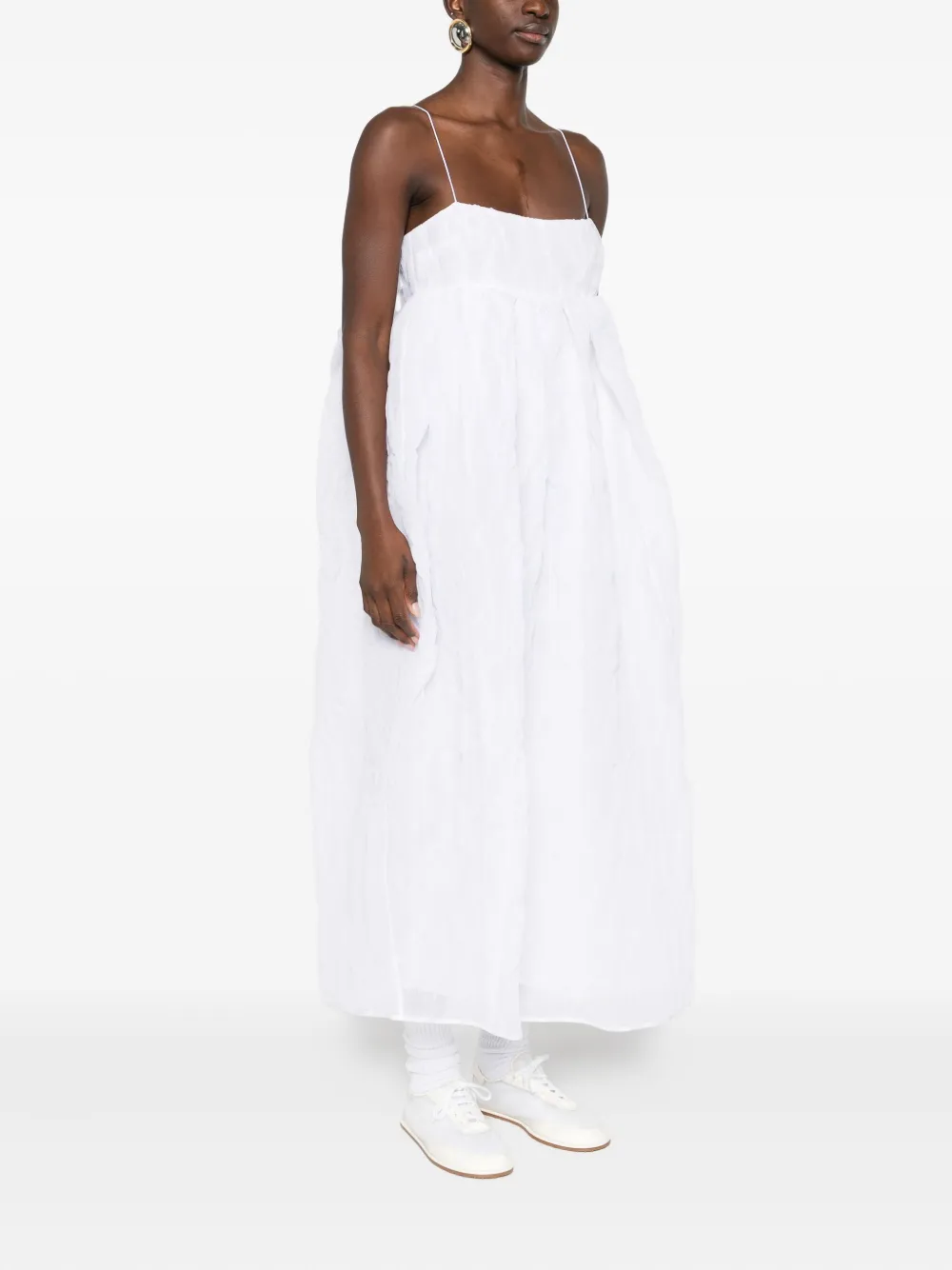 Cecilie Bahnsen Vilma maxi-jurk Wit