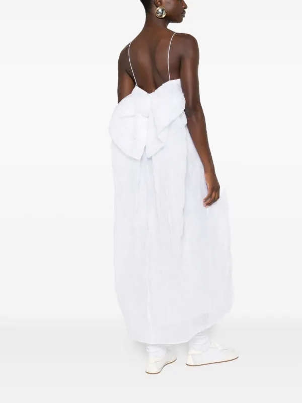 Robe Blanche Cecilie Bahnsen - Taille L - Neuf Avec étiquettes - Style Cache-cœur