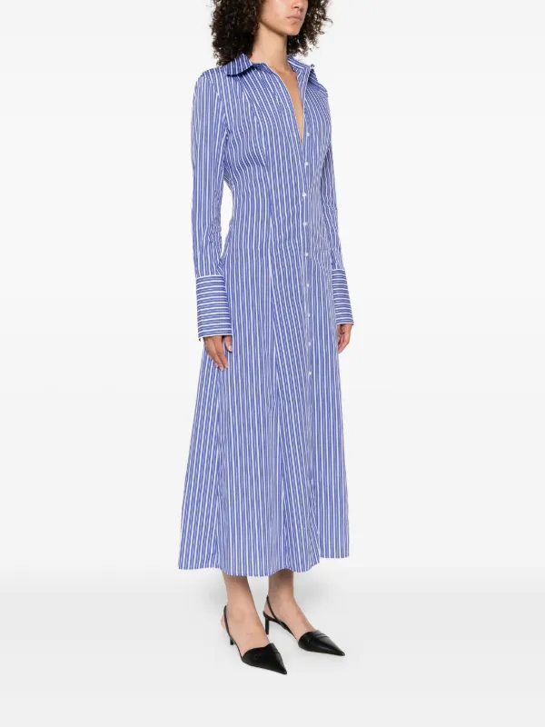 Brandon Maxwell The Sammy Shirt Dress | Blue | FARFETCH