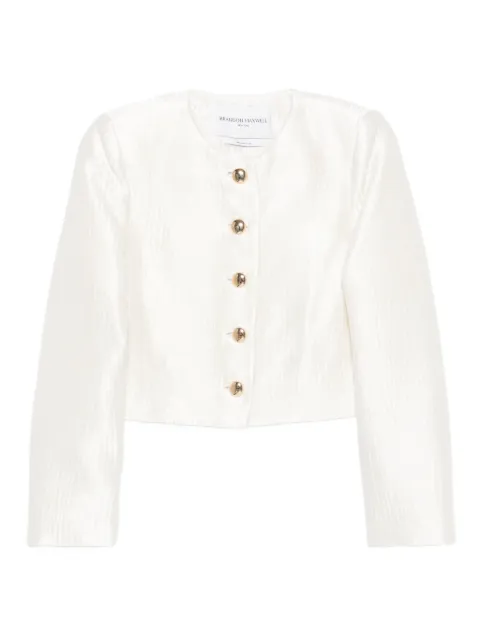 Brandon Maxwell single-breasted silk jacket