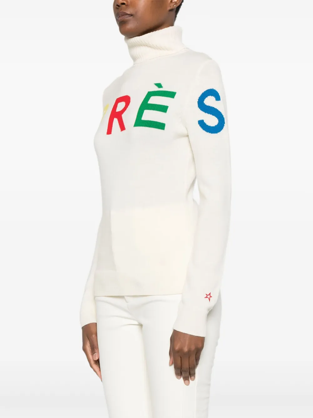 Perfect Moment Rainbow Après Jumper In Neutral