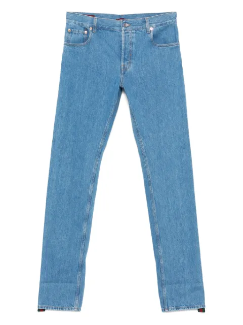 Gucci logo-patch jeans