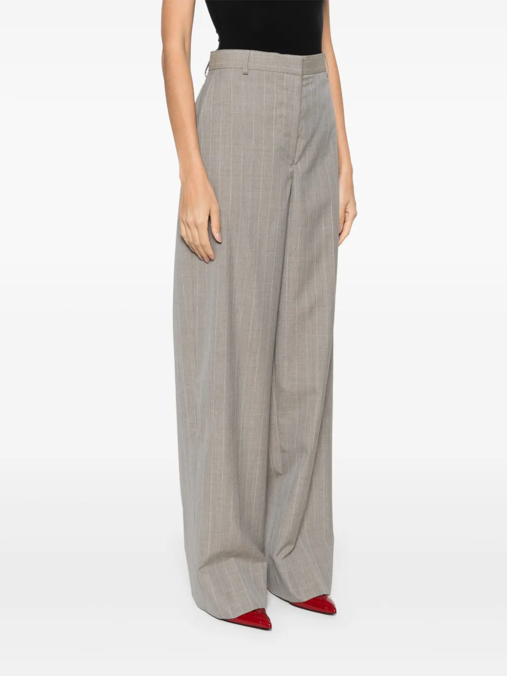 Stella McCartney Wollen broek Grijs