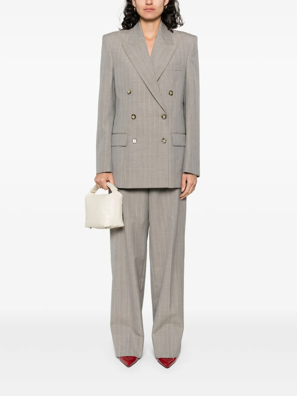 Stella McCartney Wollen broek - Grijs