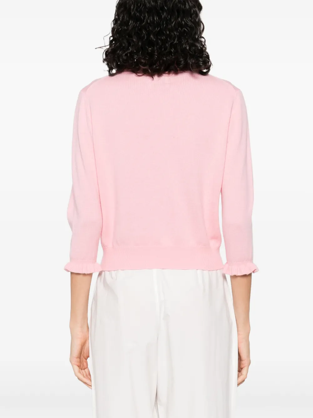 Allude Vest van kasjmiermix Roze