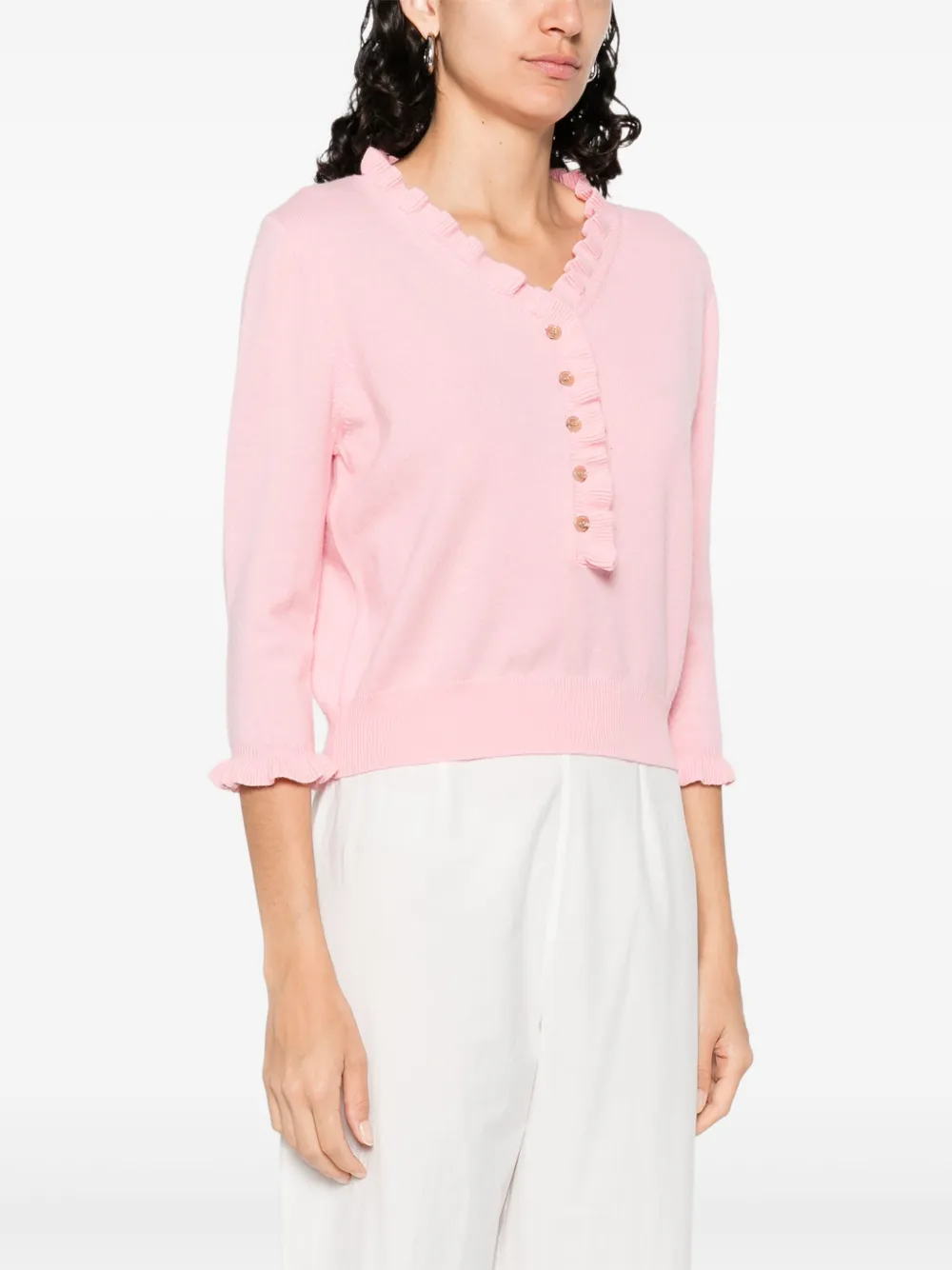 Allude Vest van kasjmiermix Roze