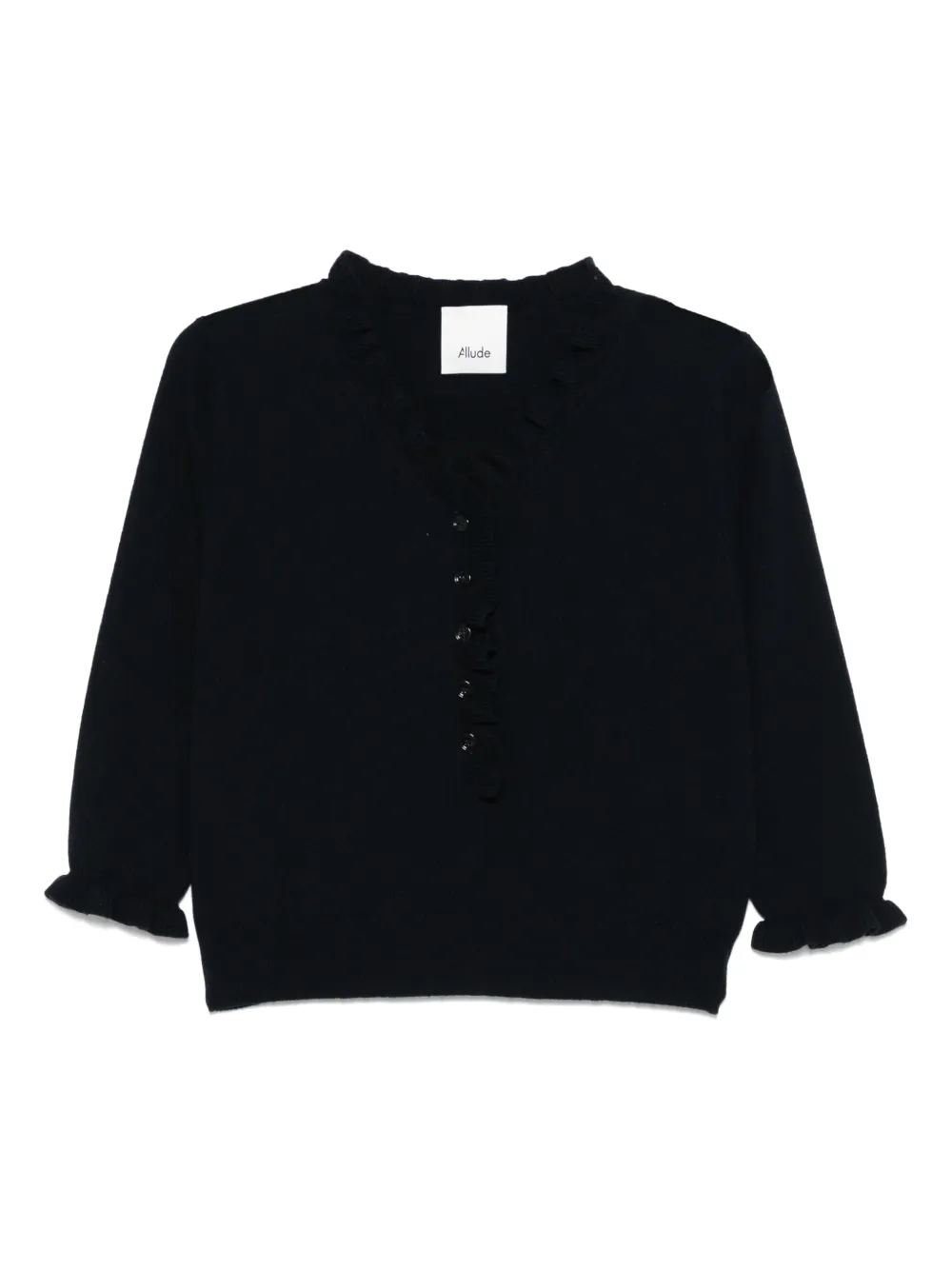 Allude Vest met V-hals Blauw