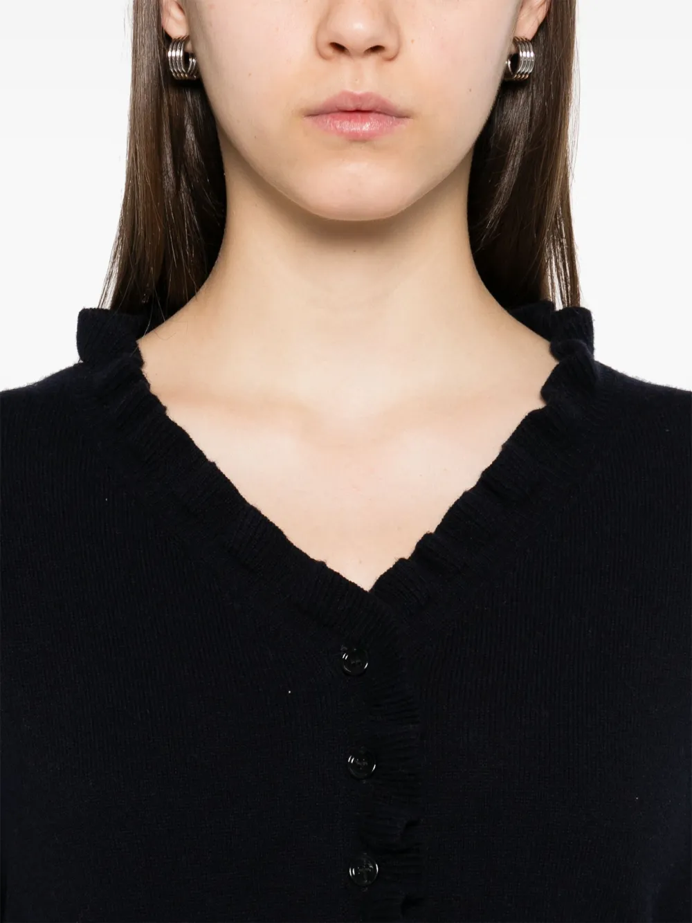 Allude Vest met V-hals Blauw