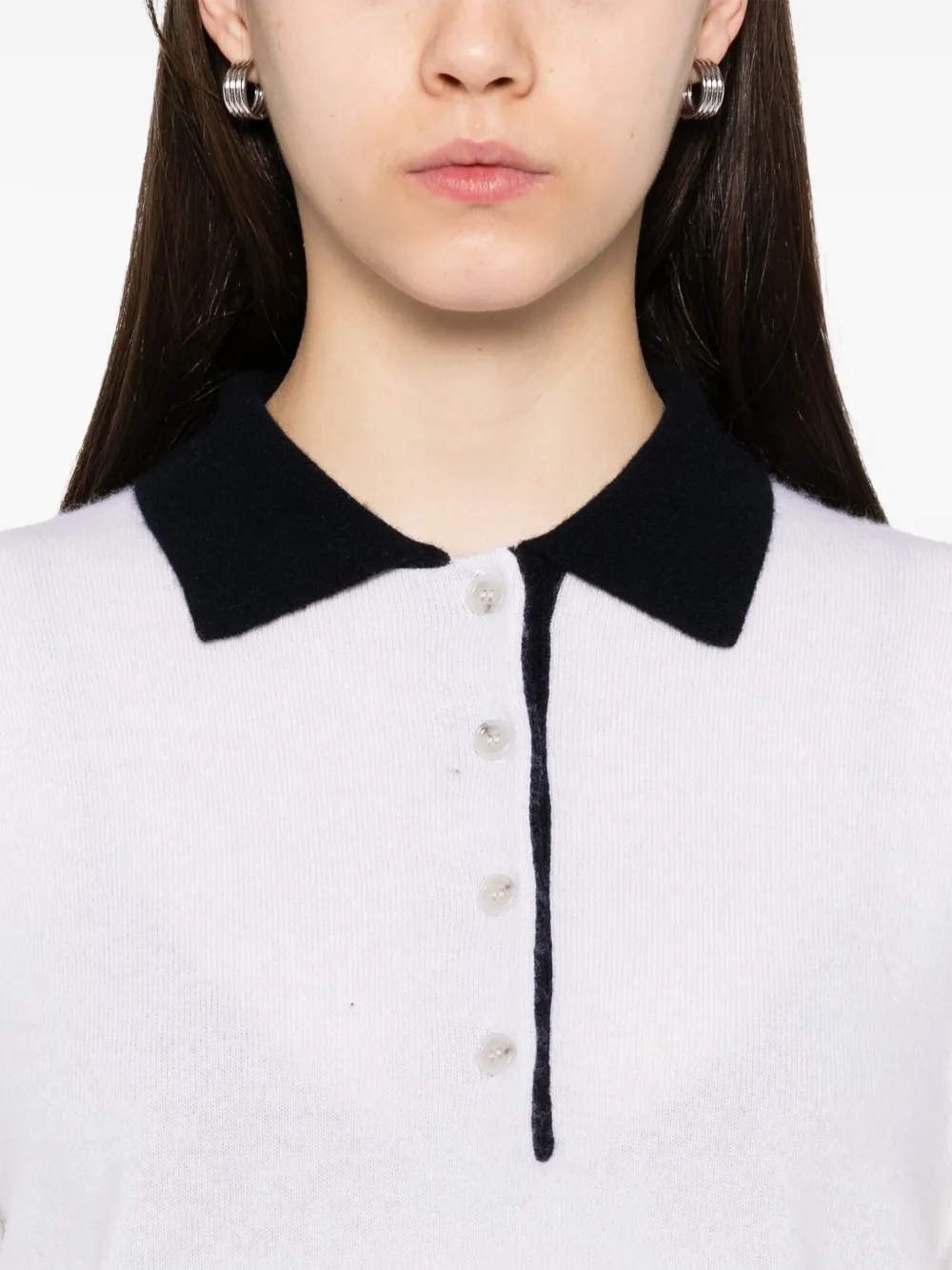 Allude Kasjmier polotrui Wit