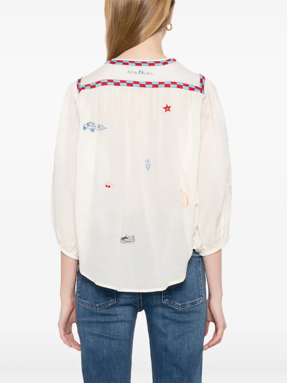 MOTHER The Breeze blouse Wit