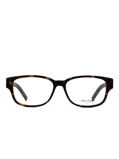 Saint Laurent logo-plaque rectangle glasses