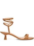 Stuart Weitzman wrap leather sandals - Brown