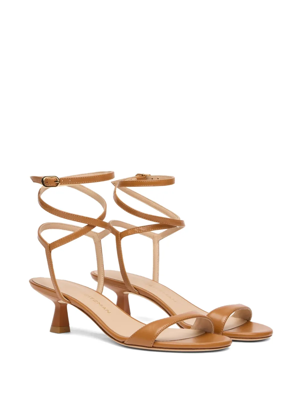 Stuart Weitzman wrap leather sandals | Heeled Sandals | Image 2