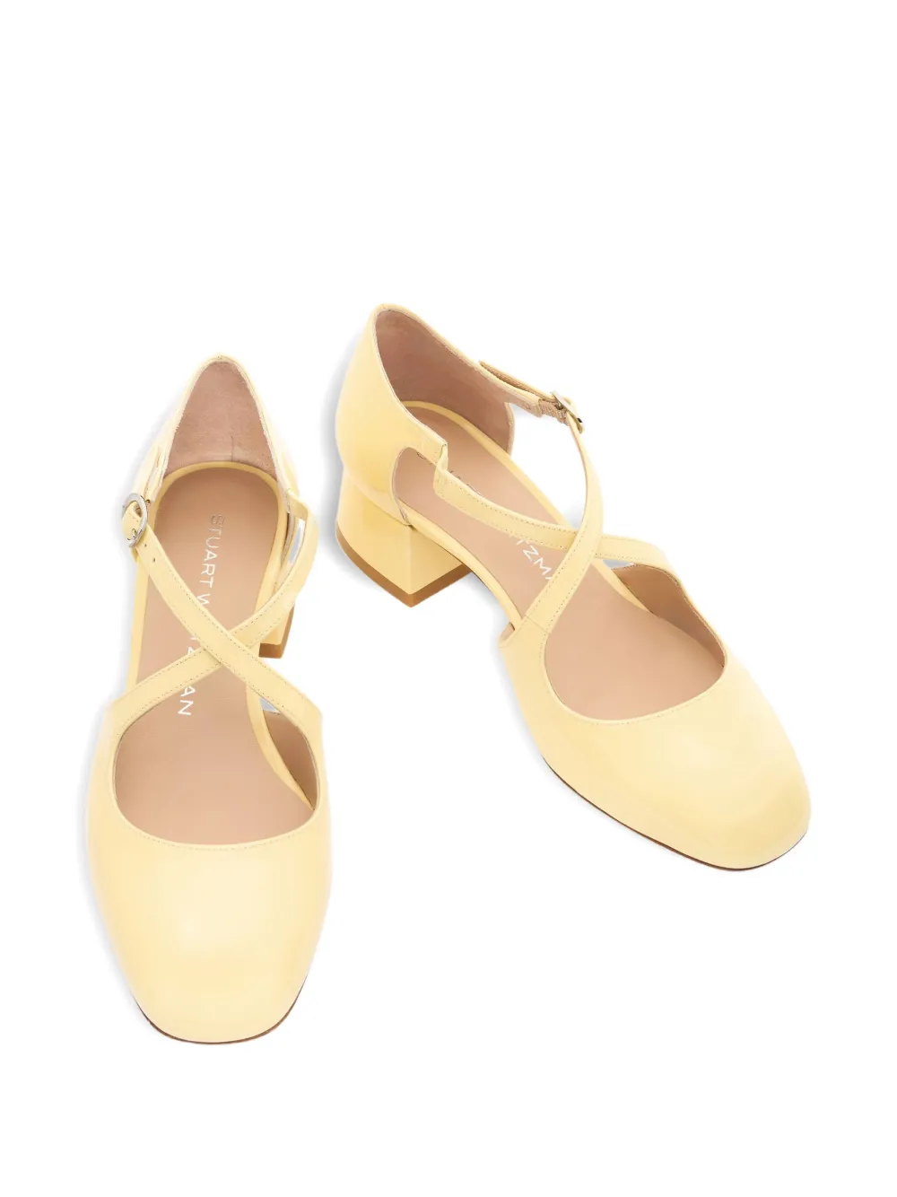 Stuart Weitzman 35mm Clem pumps Yellow