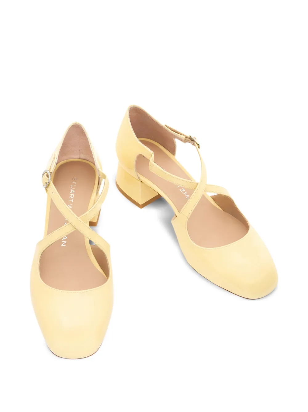 Stuart Weitzman 35mm Clem pumps Yellow