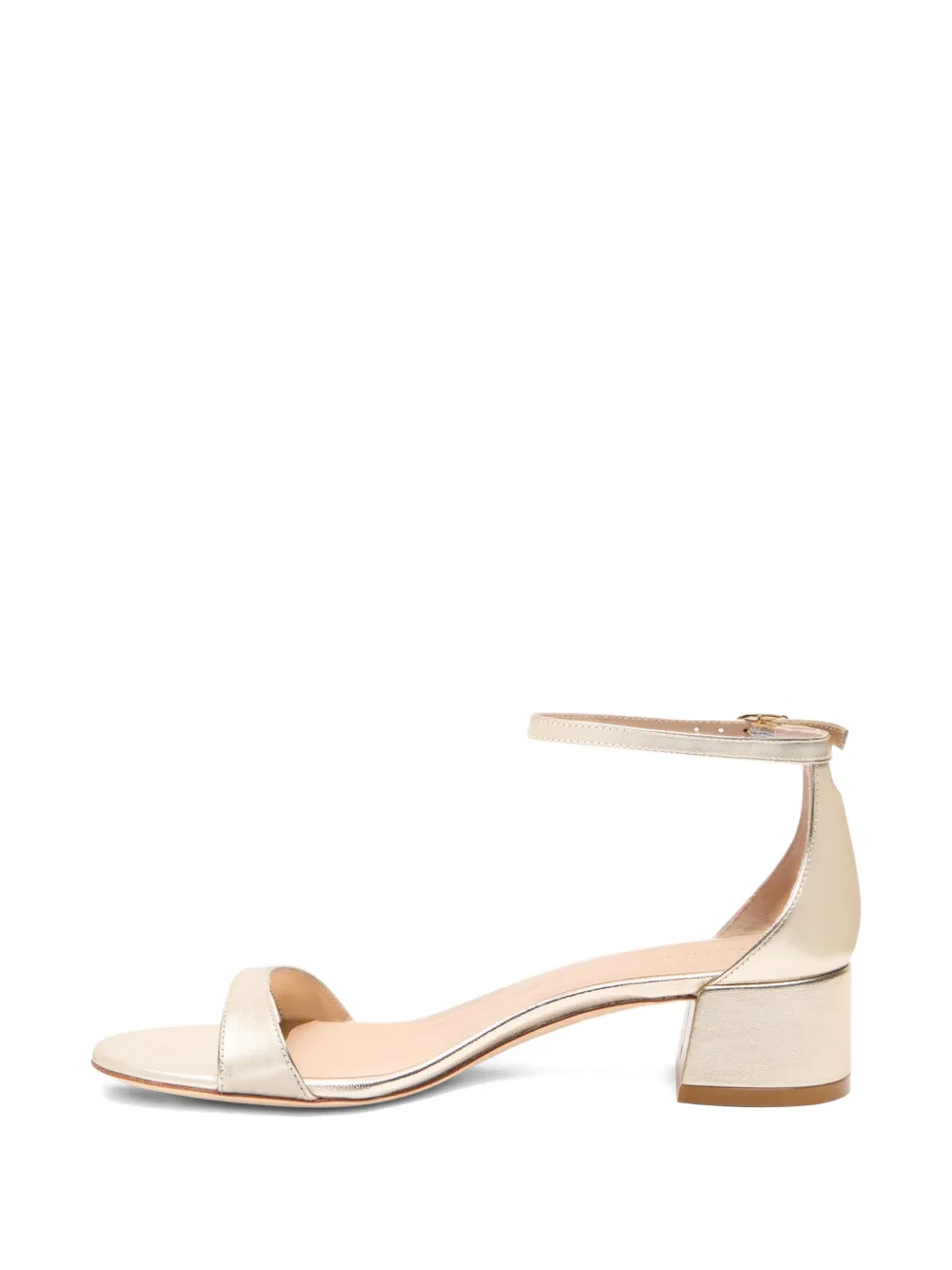 Stuart Weitzman 35 mm leren sandalen Goud