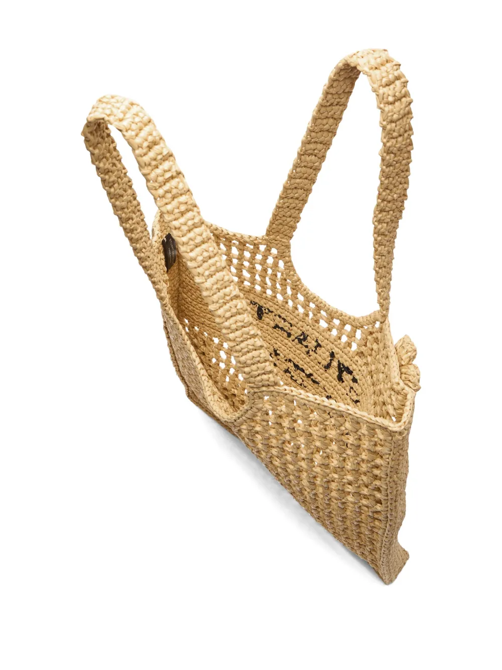 Stuart Weitzman logo-print tote bag Beige