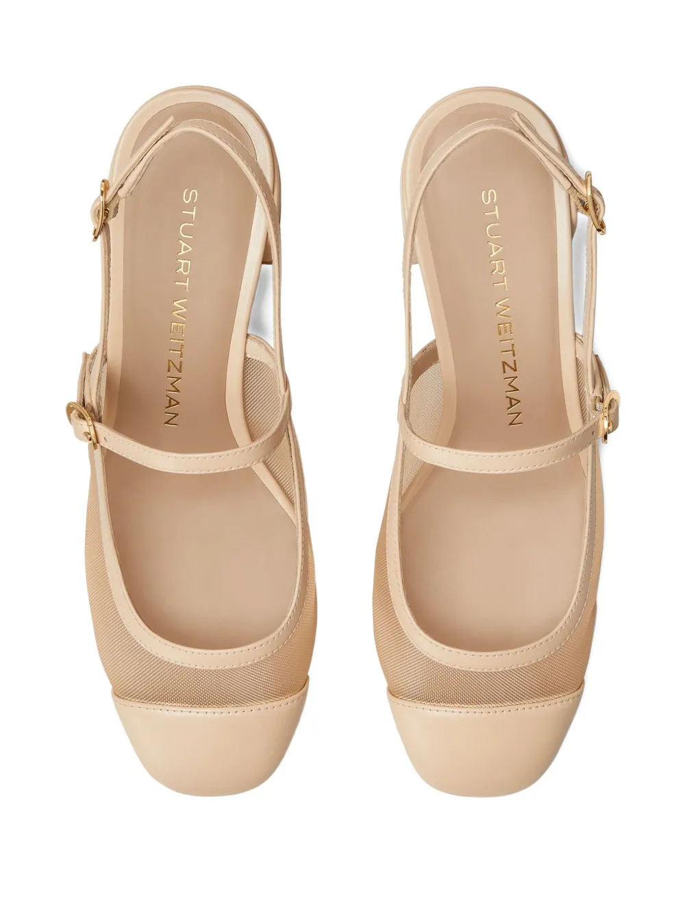 Stuart Weitzman 35mm Maeve pumps Neutrals