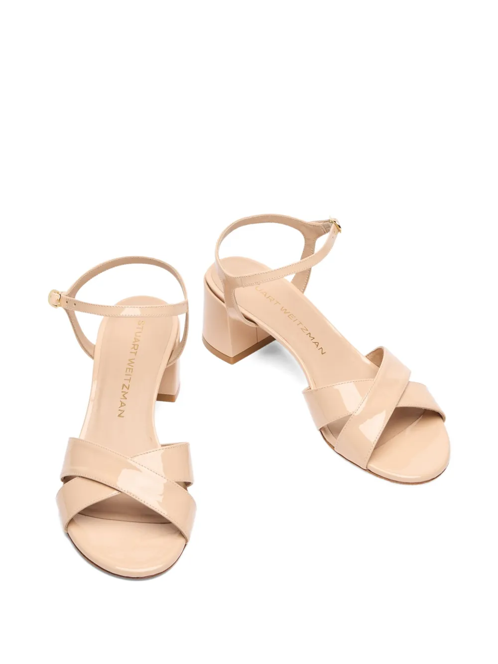 Stuart Weitzman 50mm Dayna sandals Neutrals