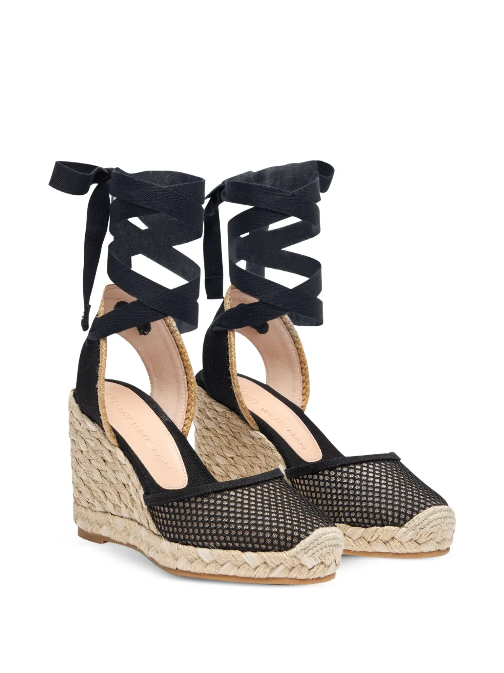 Stuart Weitzman lace-up mesh wedge sandals | Sandalias con tacón | Image 2