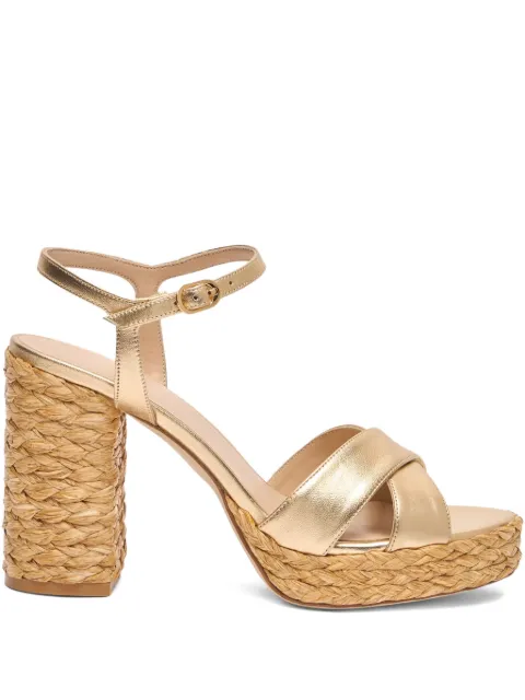 Stuart Weitzman 110mm crossover platform espadrilles