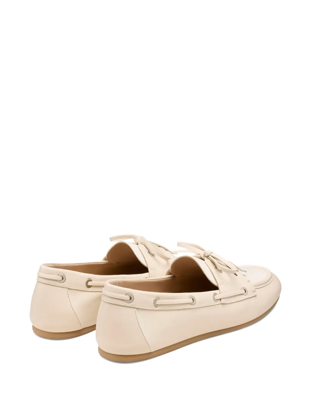 Stuart Weitzman Tinsley leather boat shoes Neutrals