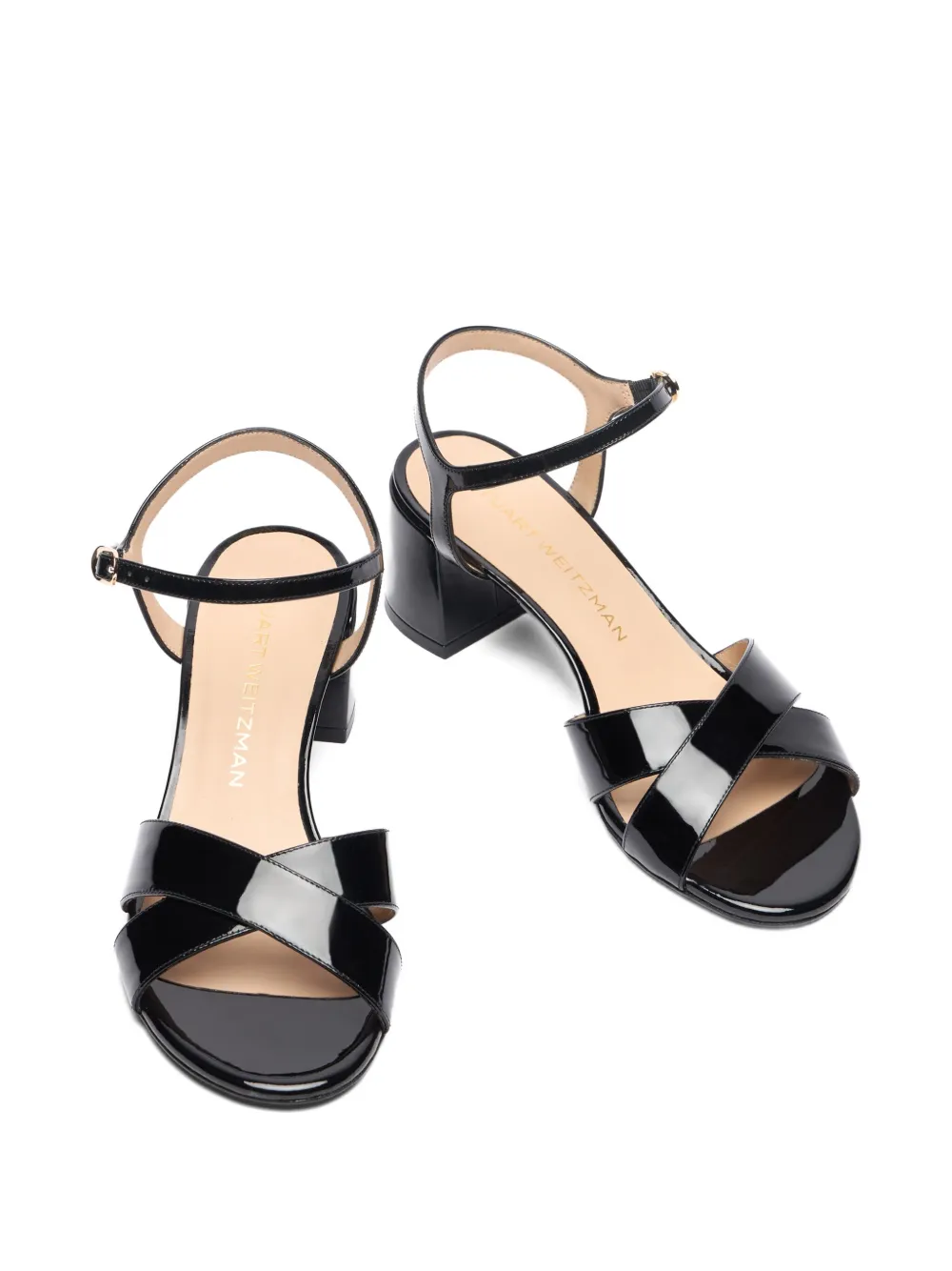 Stuart Weitzman 50mm Dayna sandals Black