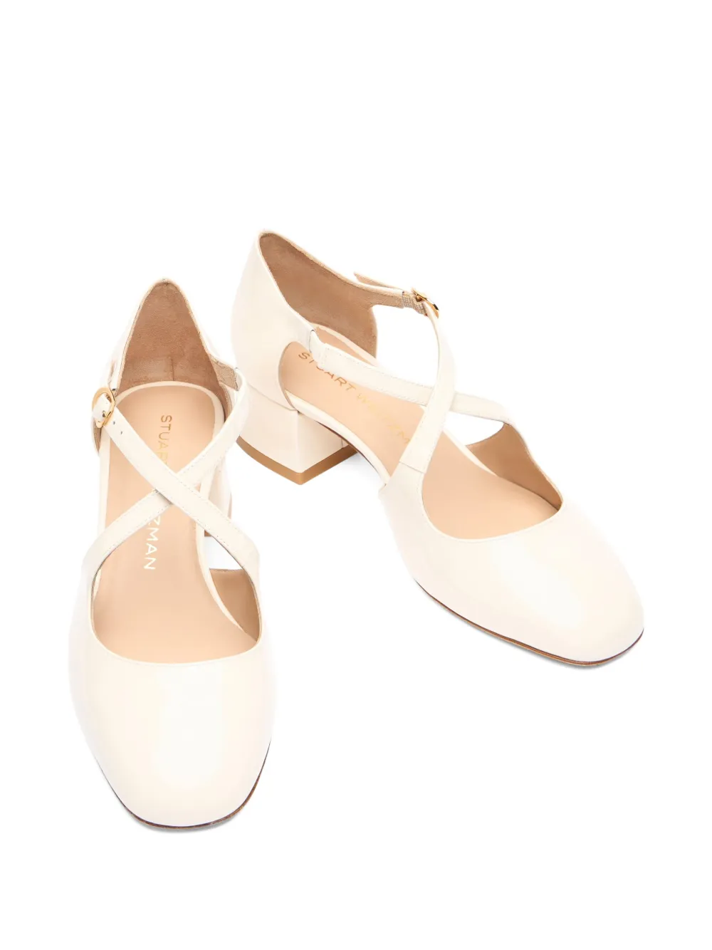 Stuart Weitzman 35mm Clem pumps Neutrals