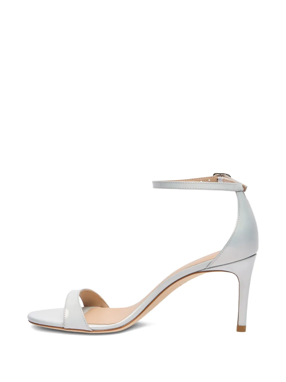 Stuart Weitzman 75mm leather sandals White