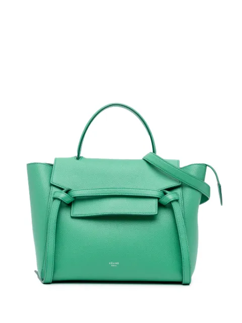 Céline Pre-Owned bolsa satchel Micro de piel de becerro granulada 2017