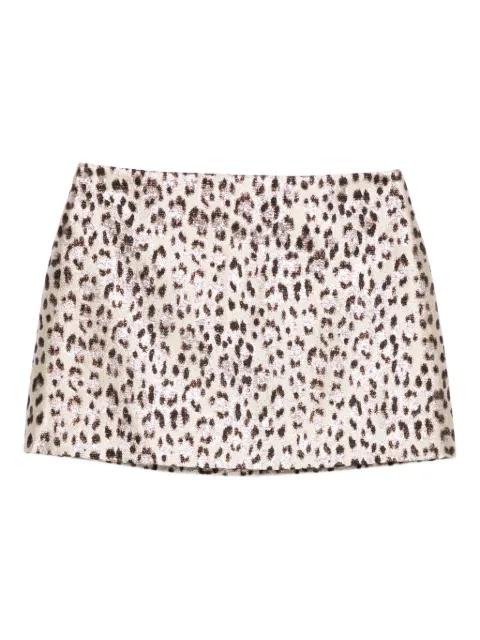P.A.R.O.S.H. leopard-print mini skirt