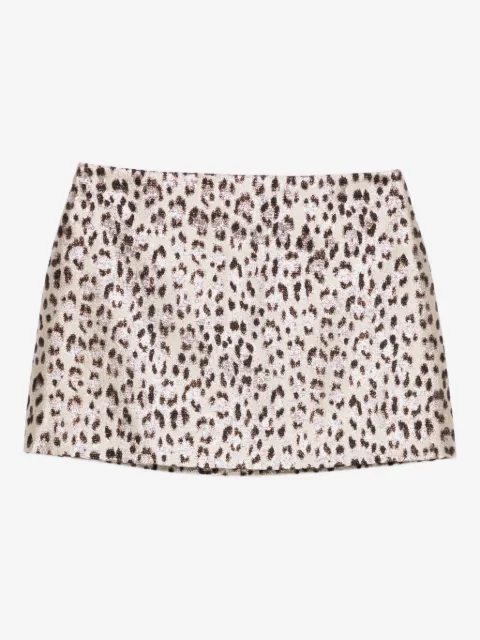P.A.R.O.S.H. leopard-print mini skirt