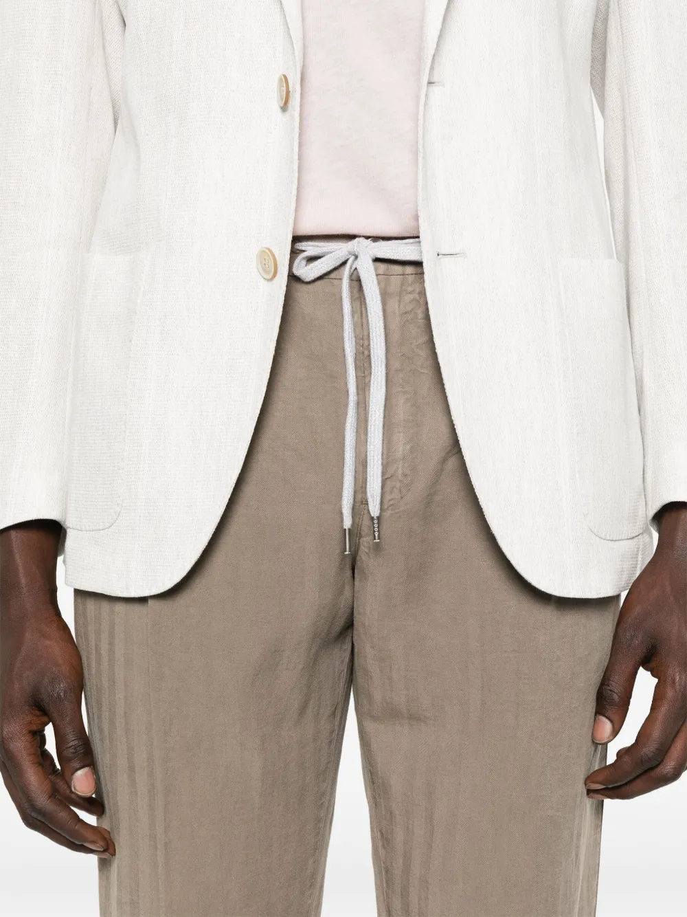 PT TORINO HERRINGBONE TROUSERS