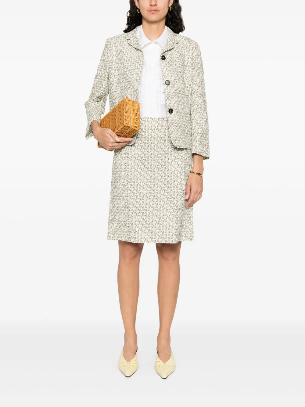 Nº21 Jersey midi-rok - Grijs