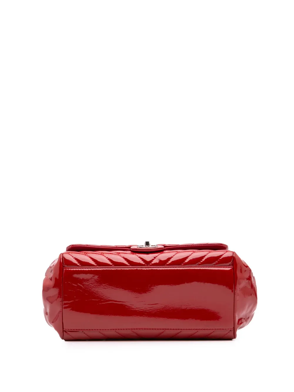 CHANEL Pre-Owned Borsa a spalla CC Patent Accordion Single Flap con motivo chevron 2009-2010 | Borse Pre-owned | Image 3