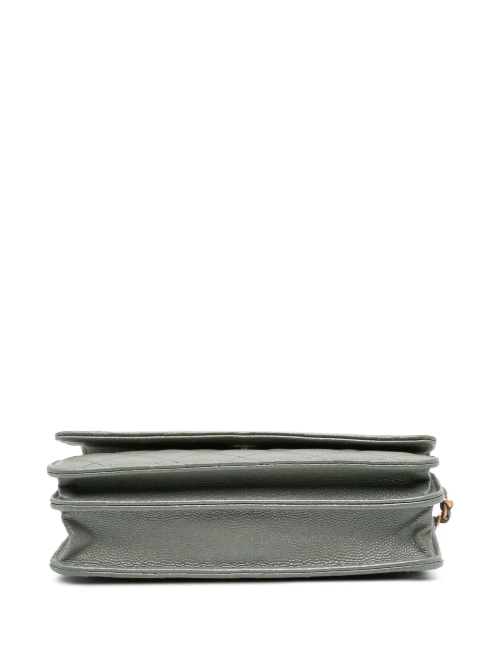 CHANEL Pre-Owned 2018 Quilted Caviar Square Wallet on Chain crossbody bag | Pre-Owned | Image 2