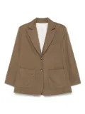 Emporio Armani gabardine-weave blazer - Green