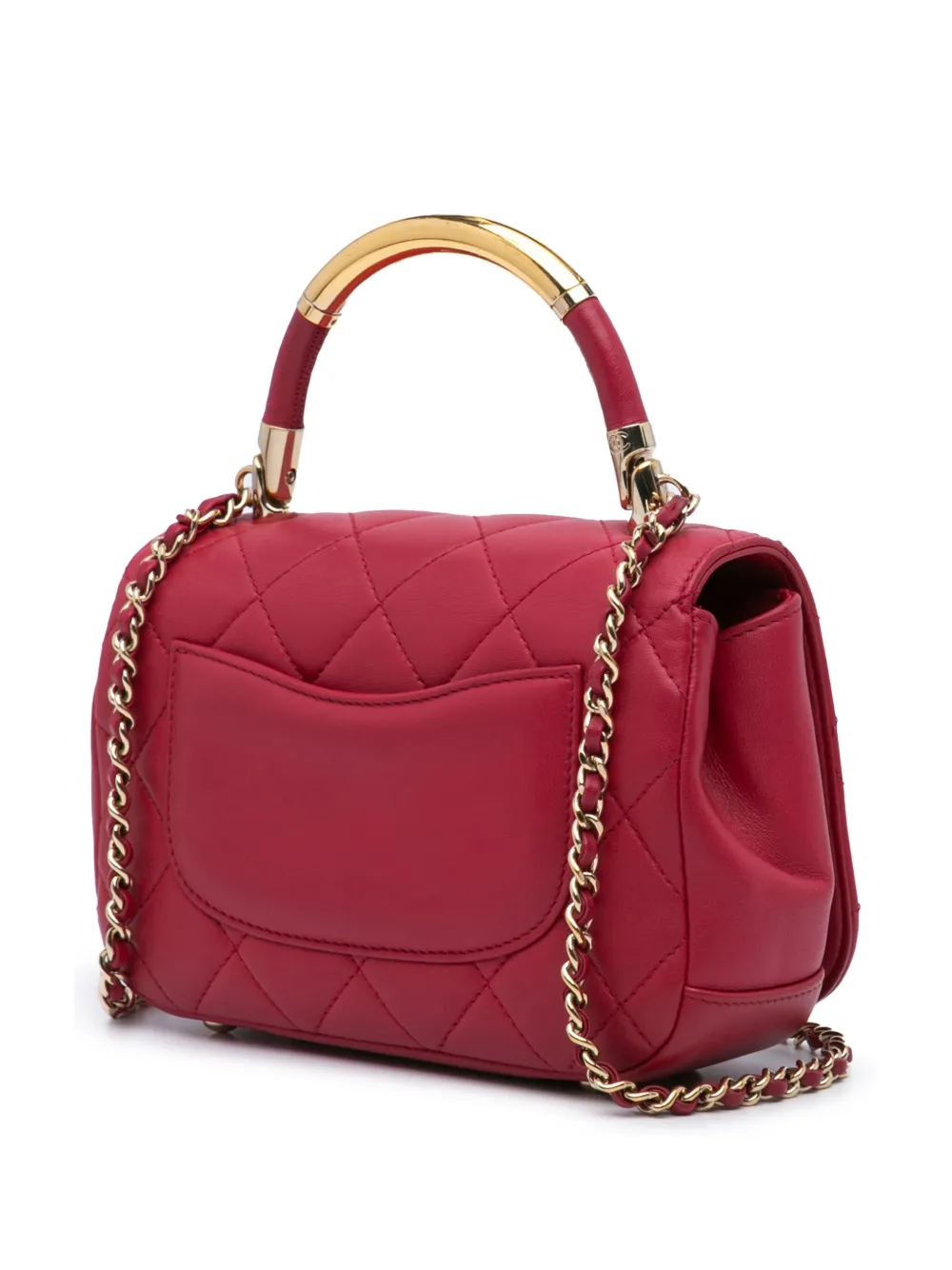 CHANEL Pre-Owned 2016-2017 Mini Quilted Lambskin Carry Chic Flap satchel | Pre-Owned | Image 2
