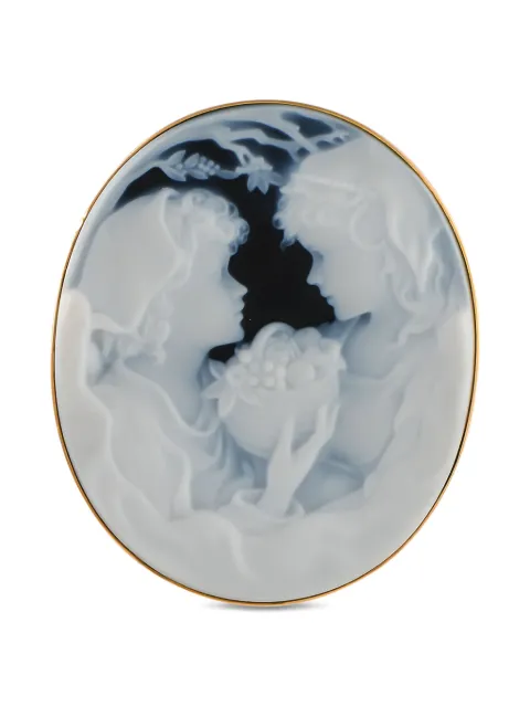 LB Exclusive 18K yellow gold Cameo onyx brooch