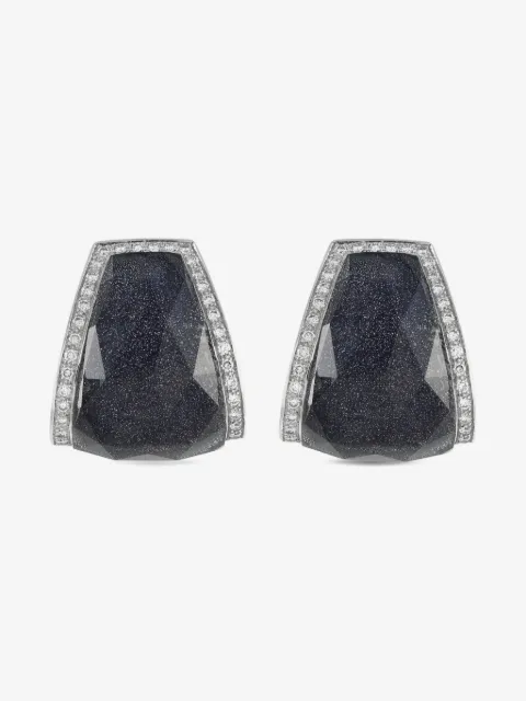 Stephen Webster 18K white gold Crystal Haze diamond clip-on earrings