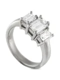 LB Exclusive platinum Three Stone diamond ring - Silver