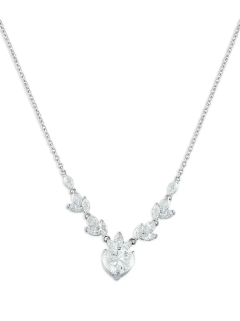 LB Exclusive Lotus Platinhalskette mit Diamant