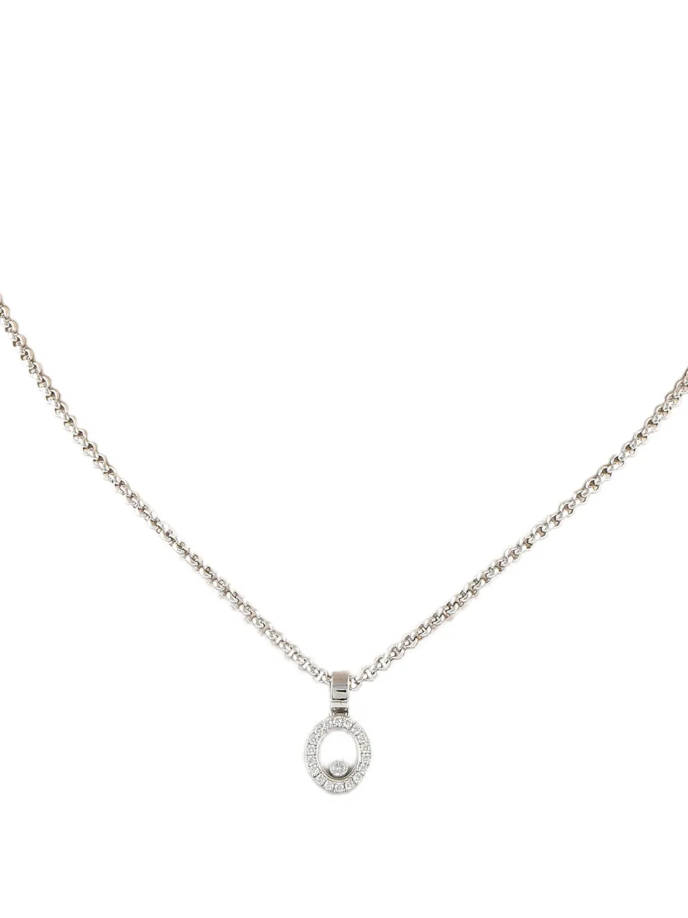 Chopard Pre-Owned 18K white gold Happy Diamond necklace | Image 2