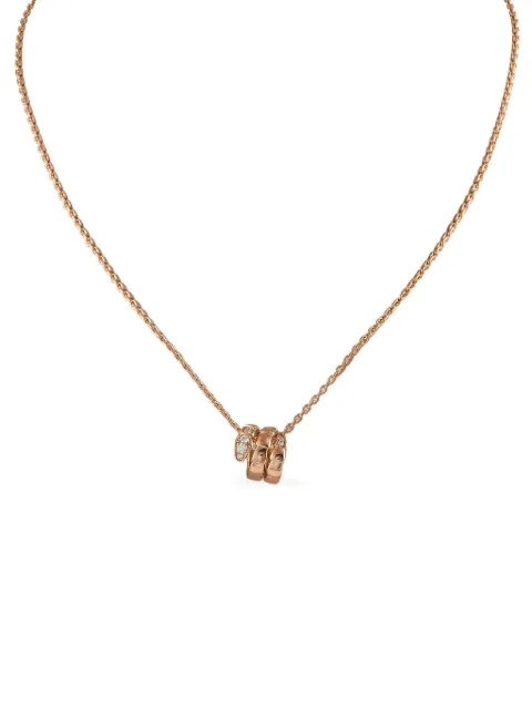 Bvlgari Pre-Owned 18K rose gold Serpenti diamond necklace
