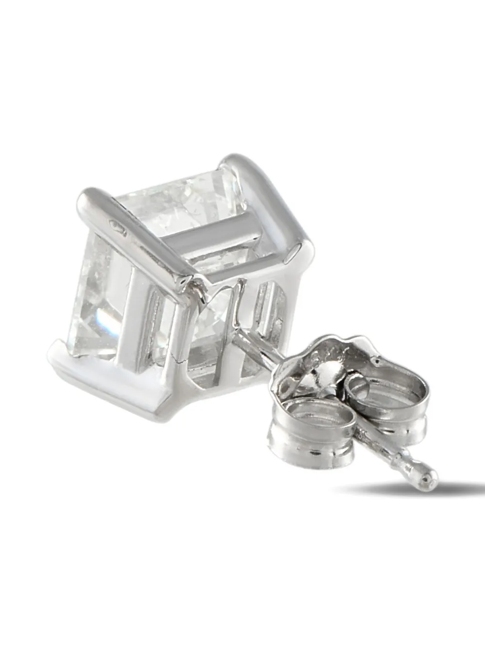 LB Exclusive platinum diamond stud earrings | Image 2