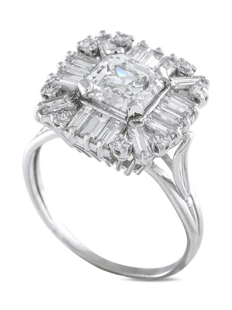 LB Exclusive platinum cocktail diamond ring