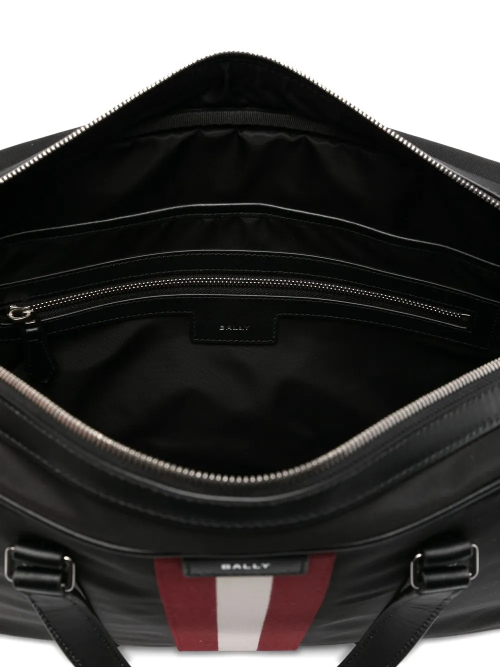 Bally Aktetas met leren afwerking en streepdetail Zwart