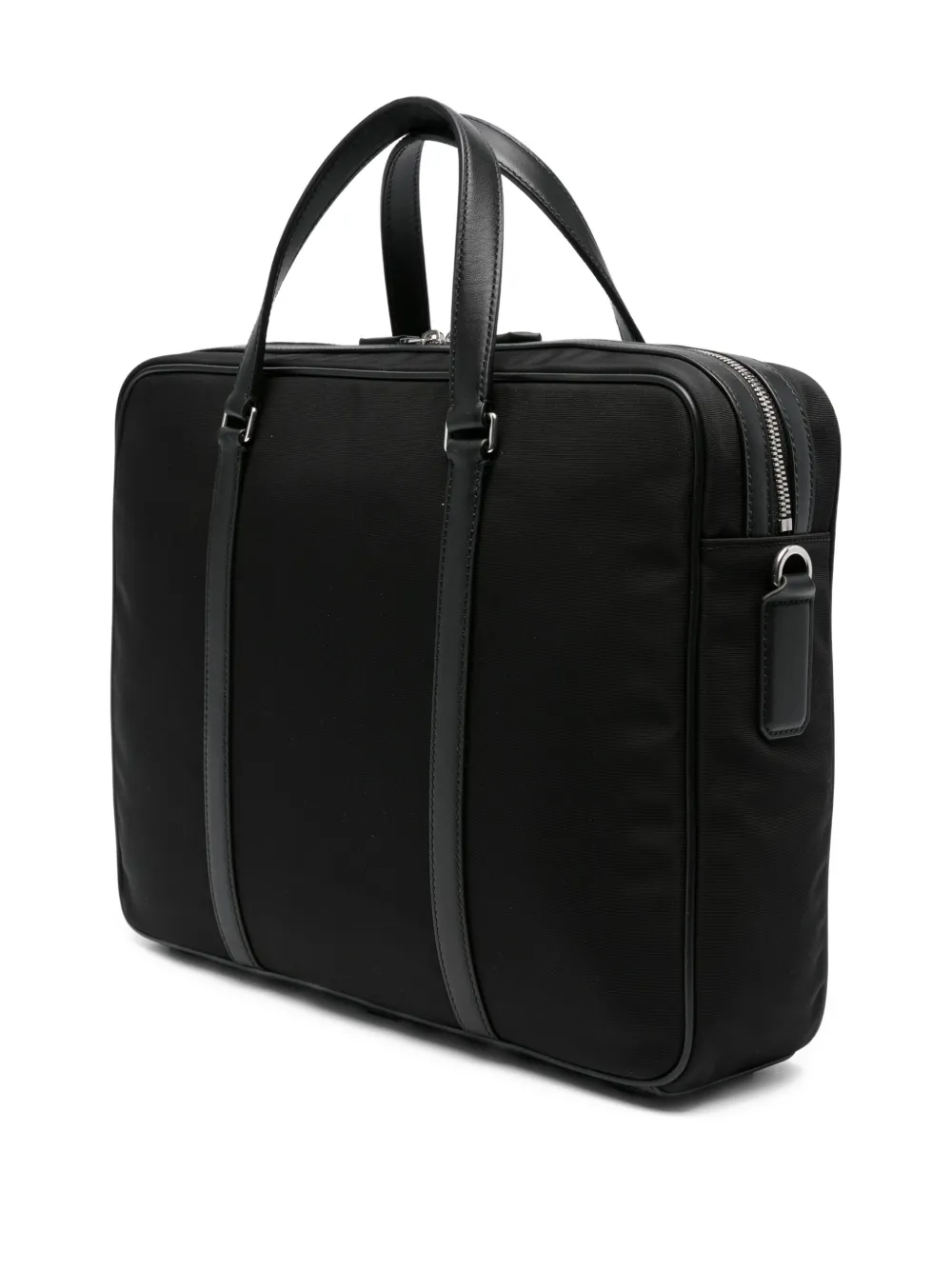Bally Aktetas met leren afwerking en streepdetail Zwart