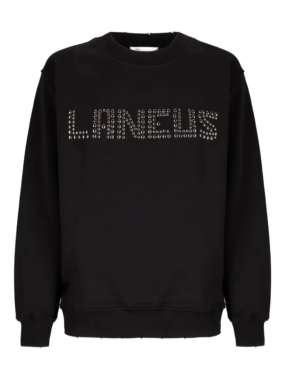 Laneus Studded Sweatshirt In Black