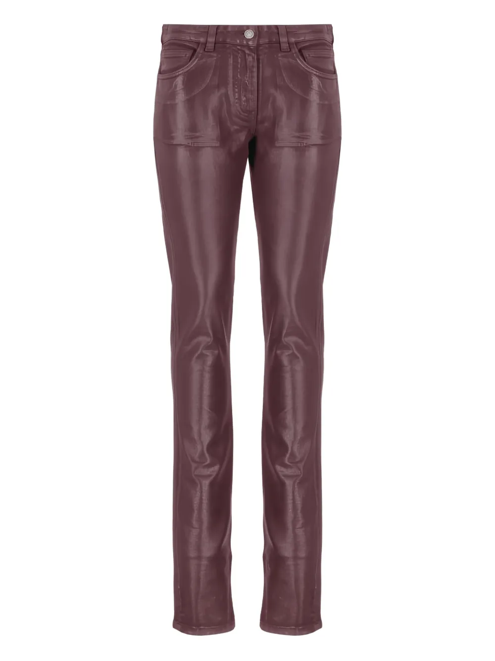Laneus metallic-effect trousers | Red | Image 1